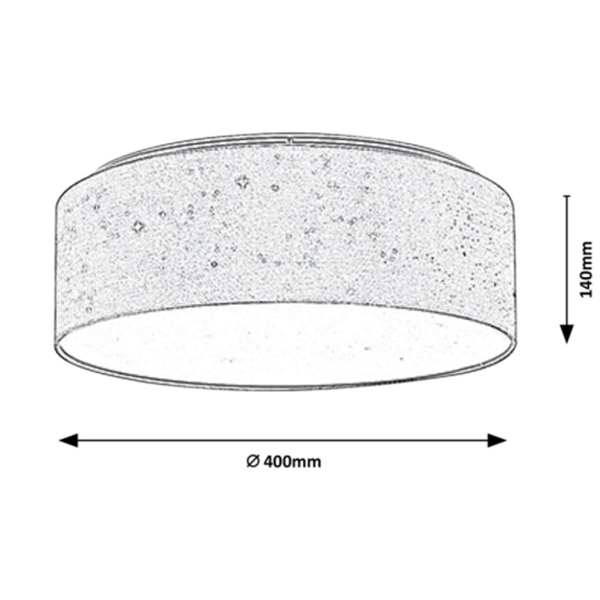 Rabalux - LED Lubų šviestuvas LED/22W/230V kreminis