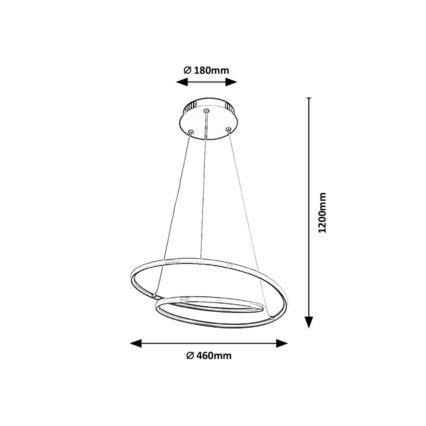 Rabalux - LED Pakabinamas sietynas LED/40W/230V