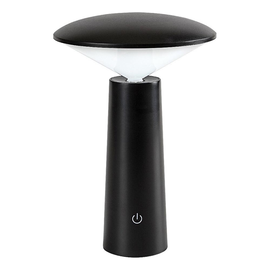 Rabalux - LED Pritemdoma įkraunama jutiklinė stalinė lempa POLPERRO LED/3W/3,7V 1200mAh juoda