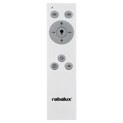 Rabalux - LED Pritemdomas lubinis šviestuvas LED/38W/230V juoda 3000-6500K + nuotolinio valdymo pultas diametras 48 cm