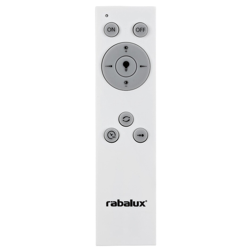 Rabalux - LED Pritemdomas lubinis šviestuvas LED/38W/230V juoda 3000-6500K + nuotolinio valdymo pultas diametras 48 cm