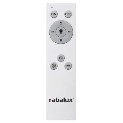 Rabalux - LED Pritemdomas lubinis šviestuvas LED/38W/230V juoda 3000-6500K + nuotolinio valdymo pultas diametras 48 cm