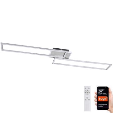 Rabalux - LED Pritemdomas lubinis šviestuvas LED/40W/230V 2700-6500K Wi-Fi Tuya matinis chromas + nuotolinio valdymo pultas