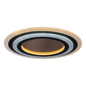 Rabalux - LED Pritemdomas lubinis šviestuvas LED/56W/230V 3000/4000/6000K matinis chromas/juoda + nuotolinio valdymo pultas