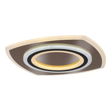 Rabalux - LED Pritemdomas lubinis šviestuvas LED/60W/230V 3000/4000/6000K matinis chromas/juoda + nuotolinio valdymo pultas