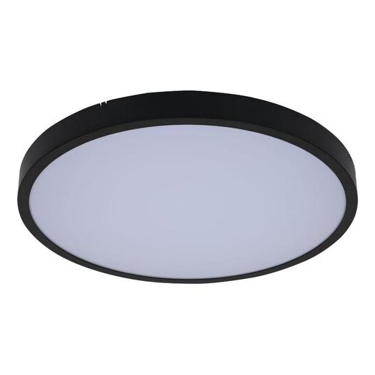 Rabalux - LED pritemdomas lubinis vonios šviestuvas LED/24W/230V 3000-6000K IP44 diametras 35,5 cm juoda + nuotolinio valdymo pultas