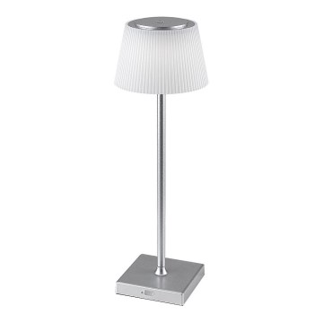 Rabalux - LED reguliuojama įkraunama stalinė lempa LED/4W/3,7V 1800 mAh 3000-5000K IP44 sidabrinė