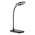 Rabalux - LED reguliuojama jutiklinė stalinė lempa su belaidžiu įkrovimu LED/5W/5V 2700-6000K juoda