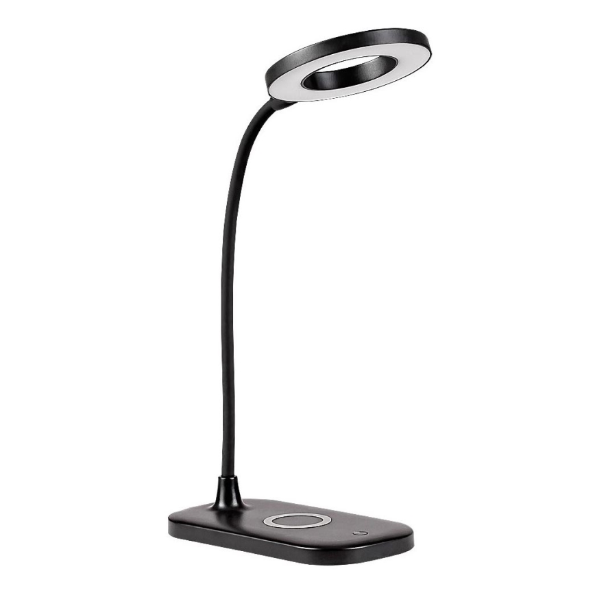 Rabalux - LED reguliuojama jutiklinė stalinė lempa su belaidžiu įkrovimu LED/5W/5V 2700-6000K juoda