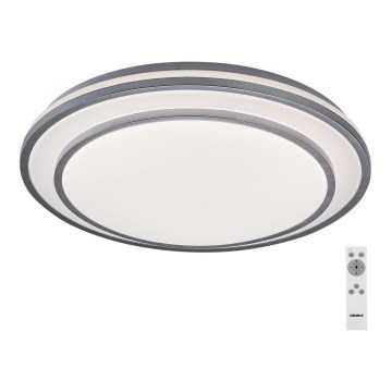 Rabalux - LED Reguliuojamas lubinis šviestuvas LED/40W/230V 3000-6500K sidabras + valdymo pultas