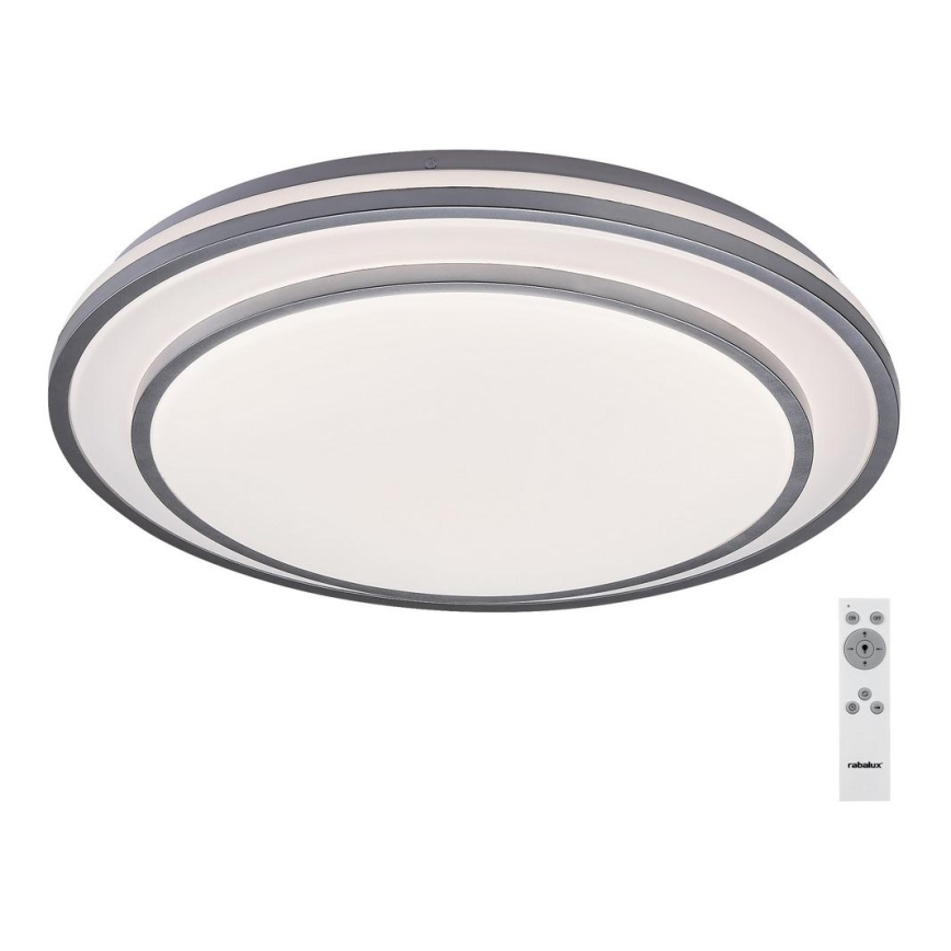 Rabalux - LED Reguliuojamas lubinis šviestuvas LED/40W/230V 3000-6500K sidabras + valdymo pultas