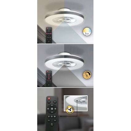 Rabalux - LED Reguliuojamas lubinis šviestuvas su ventiliatoriumi LED/40W/230V + VP