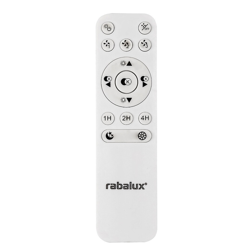 Rabalux - LED reguliuojamas lubinis šviestuvas su ventiliatoriumi LED/40W/230V 3000-6500K + nuotolinis valdymas