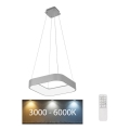 Rabalux - LED reguliuojamas pakabinamas šviestuvas su kabeliu LED/28W/230V kvadratinis 3000-6000K + nuotolinio valdymo pultas