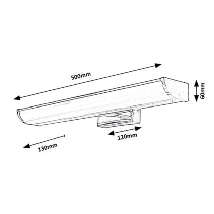 Rabalux - LED Reguliuojamas vonios sieninis šviestuvas LED/7,5W/230V IP44