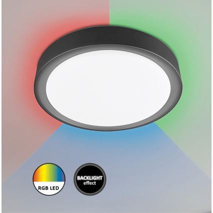 Rabalux - LED RGB pritemdomas lubinis šviestuvas su jutikliu LED/28W/230V 2700-5000K + nuotolinio valdymo pultas