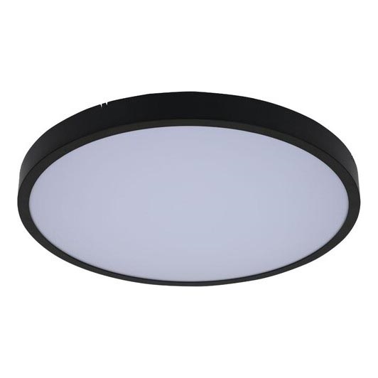 Rabalux - LED RGB Pritemdomas sieninis vonios šviestuvas LED/36W/230V 3000-6000K Wi-Fi Tuya IP44 diametras 42 cm juoda + nuotolinio valdymo pultas