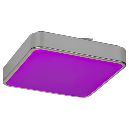 Rabalux - LED RGB vonios kambario pritemdomas lubinis šviestuvas LED/22W/230V 3000-6000K IP44 + nuotolinis valdymas 29x29 cm