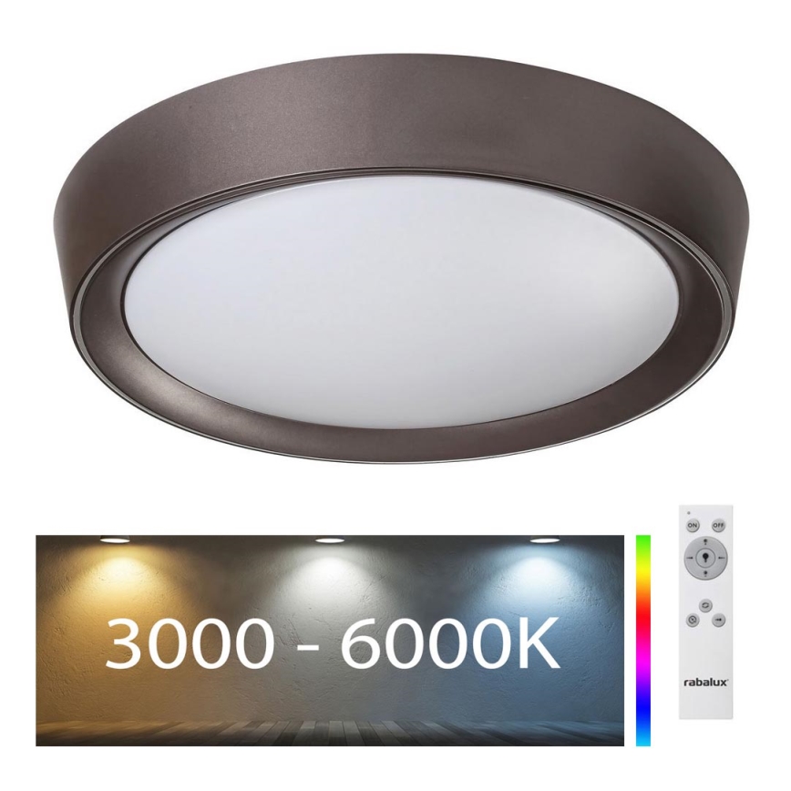 Rabalux - LED RGB reguliuojamas lubų šviestuvas LED/24W/230V 3000-6000K + nuotolinio valdymo pultas