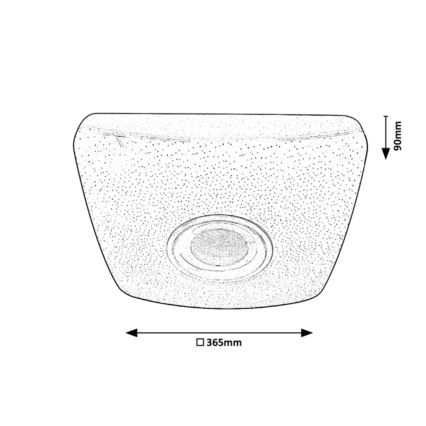 Rabalux - LED RGB reguliuojamas lubinis šviestuvas su garsiakalbiu LED/18W/230V 3000-6000K Bluetooth + nuotolinio valdymo pultas