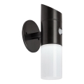 Rabalux - LED RGB Saulės sieninis šviestuvas su jutikliu LED/1W/3,7V IP44 juodas 1200 mAh