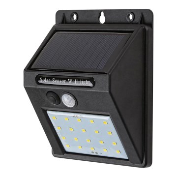 Rabalux - LED saulės energija maitinamas sieninis šviestuvas su jutikliu IP44 1200 mAh