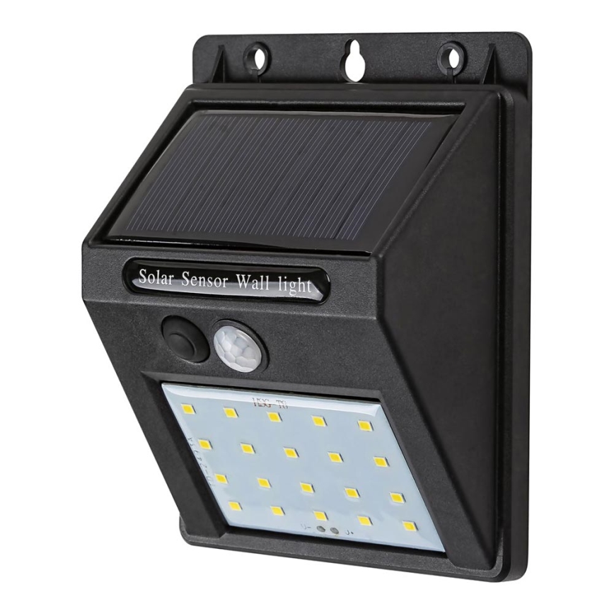 Rabalux - LED saulės energija maitinamas sieninis šviestuvas su jutikliu IP44 1200 mAh