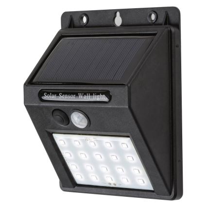 Rabalux - LED saulės energija maitinamas sieninis šviestuvas su jutikliu IP44 1200 mAh