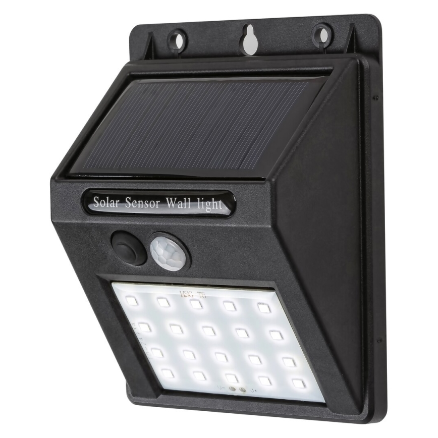 Rabalux - LED saulės energija maitinamas sieninis šviestuvas su jutikliu IP44 1200 mAh