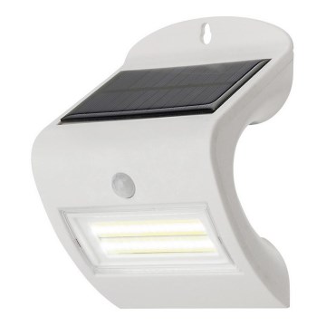 Rabalux - LED sieninis šviestuvas su jutikliu, įkraunamas saulės energija IP44 1200 mAh