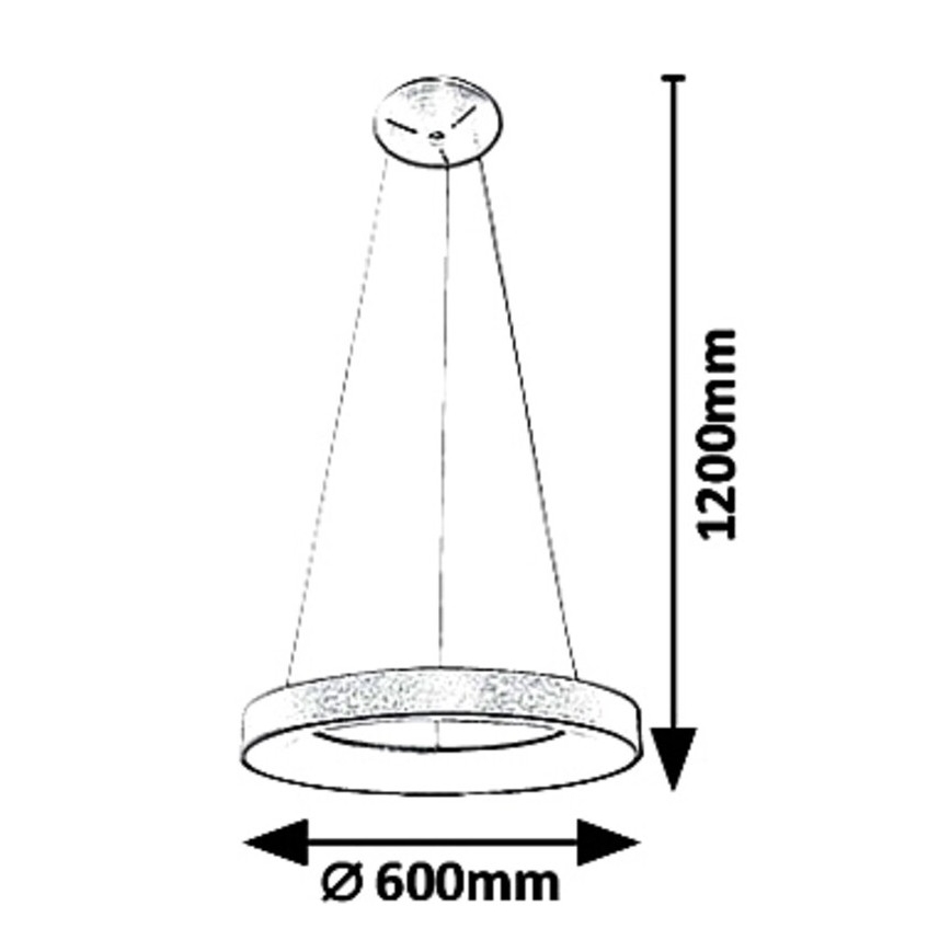 Rabalux - LED sietynas, kabinamas ant virvės CARMELLA LED/50W/230V