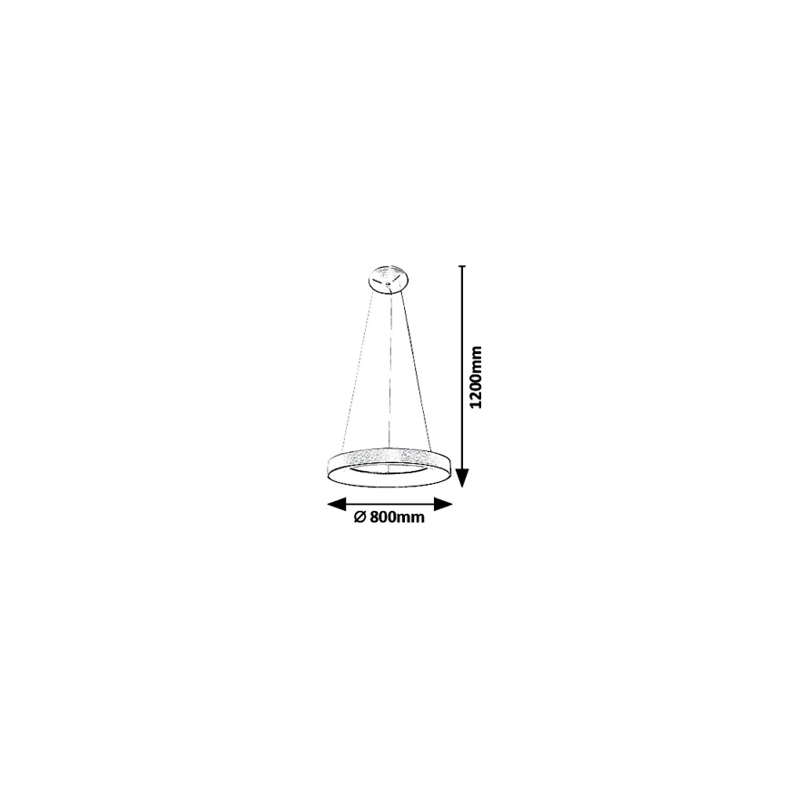 Rabalux - LED sietynas, kabinamas ant virvės CARMELLA LED/80W/230V
