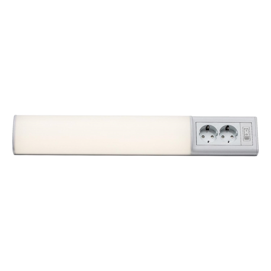Rabalux - LED virtuvės šviestuvas, kabinamas po spintele su 2 lizdais LED/10W/230V 4000K 50 cm balta