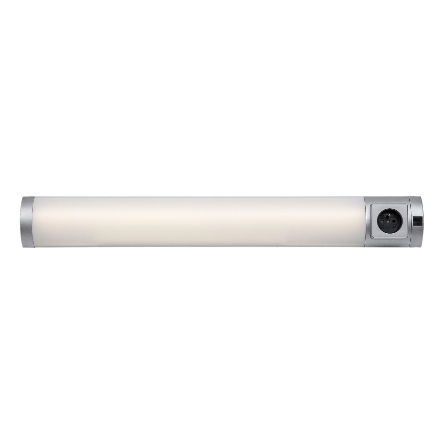Rabalux - LED Virtuvės šviestuvas, montuojamas po spintelėmis, su stalčiumi LED/8W/230V 4000K 68 cm sidabras