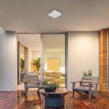 Rabalux - LED vonios kambario lubinis šviestuvas LED/18W/230V 2800-6000K IP44 baltas 17,5x17,5 cm