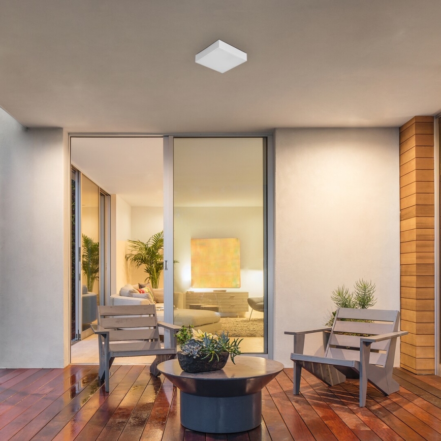 Rabalux - LED vonios kambario lubinis šviestuvas LED/18W/230V 2800-6000K IP44 baltas 17,5x17,5 cm