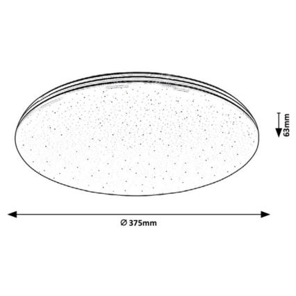 Rabalux - LED vonios kambario lubų šviestuvas LED/30 W/230 V IP44 Ø 37,5 cm