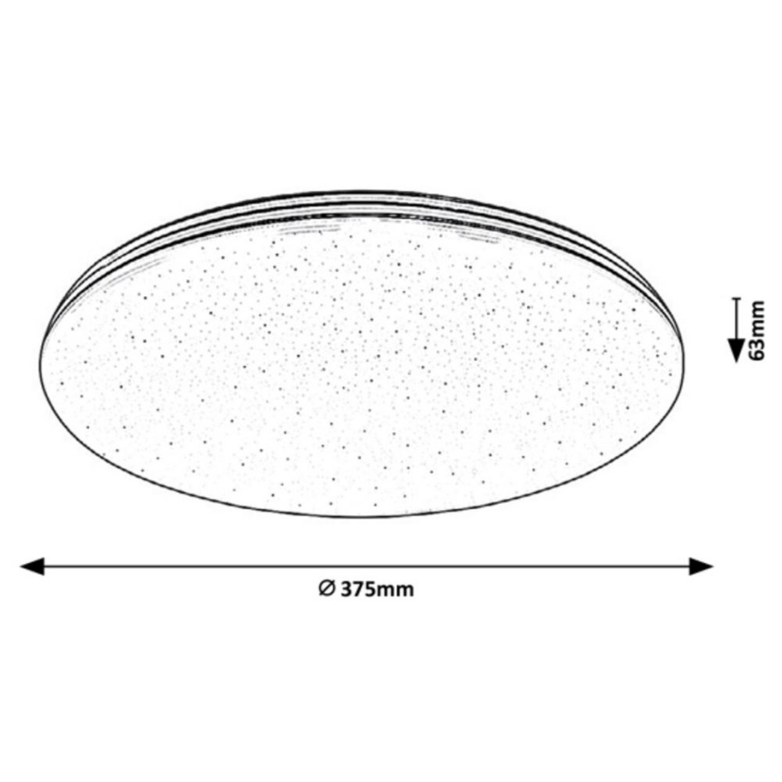 Rabalux - LED vonios kambario lubų šviestuvas LED/30 W/230 V IP44 Ø 37,5 cm