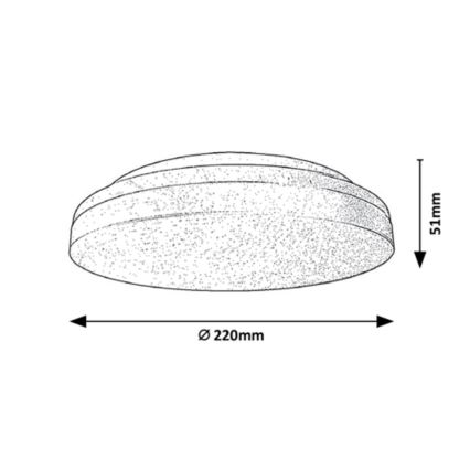 Rabalux - LED Vonios lubinis šviestuvas LED/18W/230V IP54 3000K/4000K/6000K