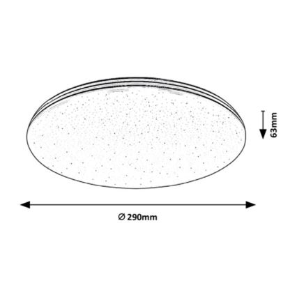 Rabalux - LED Vonios lubinis šviestuvas LED/20W/230V IP44