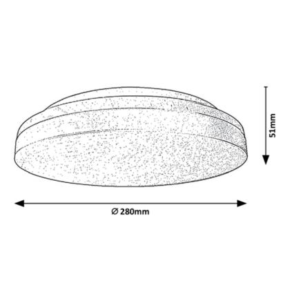 Rabalux - LED Vonios lubinis šviestuvas LED/24W/230V IP54 3000K/4000K/6000K