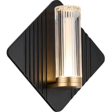 Rabalux - LED vonios sieninis šviestuvas LED/7W/230V IP44 juodas/auksinis