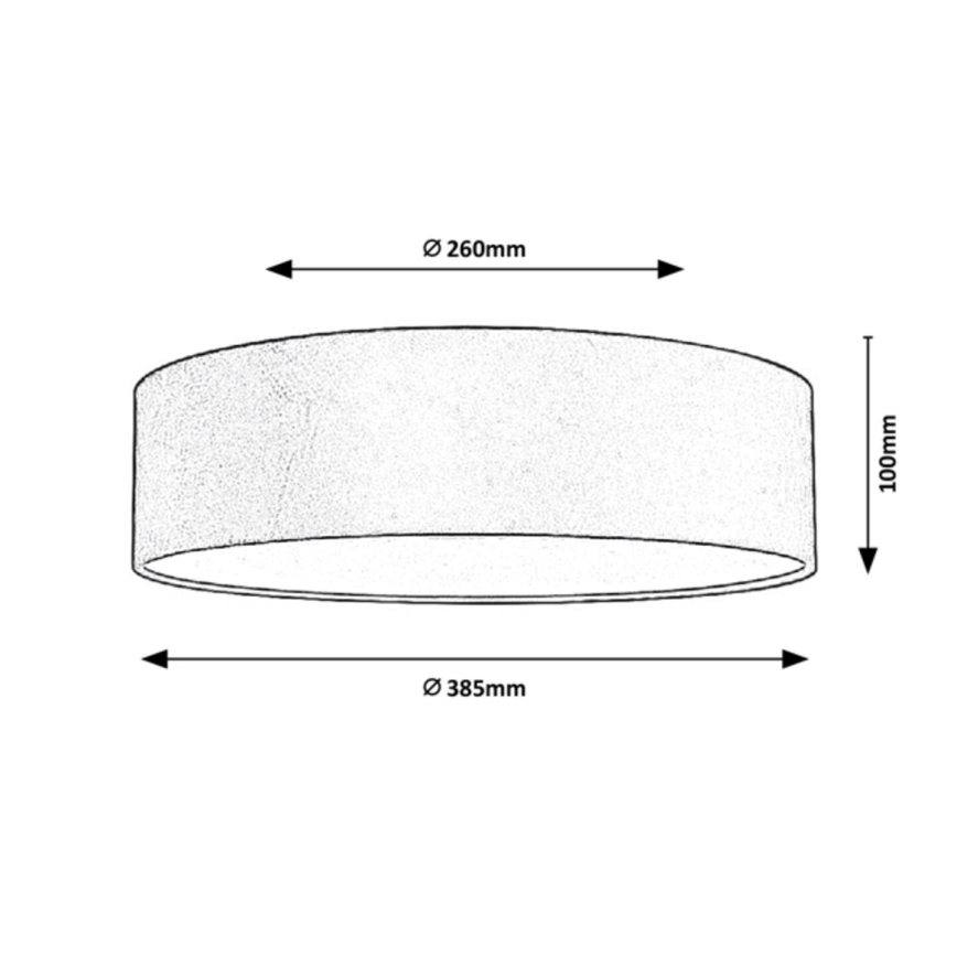 Rabalux - Lubinis šviestuvas 2xE27/10W/230V mėlyna diametras 38,5 cm
