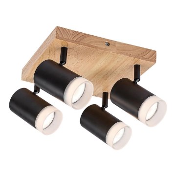 Rabalux - Lubinis taškinis šviestuvas 4xGU10/5W/230V ąžuolas