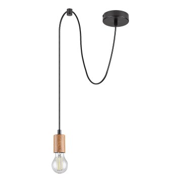 Rabalux - Pakabinamas šviestuvas su kabeliu 1xE27/60W/230V, ąžuolo spalvos