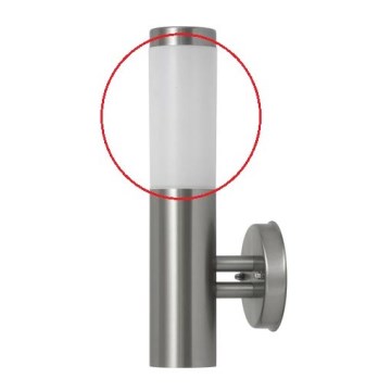 Rabalux - Pakaitinis stiklas skirtas lauko šviestuvas INOX TORCH E27 balta