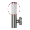 Rabalux - Pakeičiamas stiklas lauko šviestuvui INOX TORCH E27 baltas