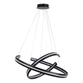 Rabalux - reguliuojamo ryškumo LED pakabinamas šviestuvas su laidu LED/80W/230V 3000-6500K juoda + nuotolinis valdymas