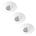 Rabalux - Rinkinys 3x LED vonios kambario įleidžiamųjų šviestuvų LED/4W/230V IP44