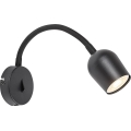Rabalux - Sieninis kryptinis šviestuvas 1xGU10/15W/230V juodas